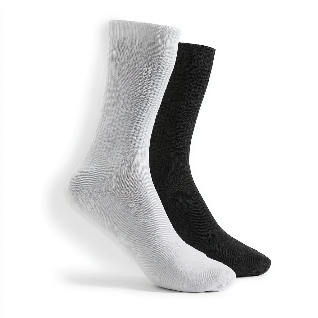 Men's Non-elastic Bind-top Diabetic Crew Socks