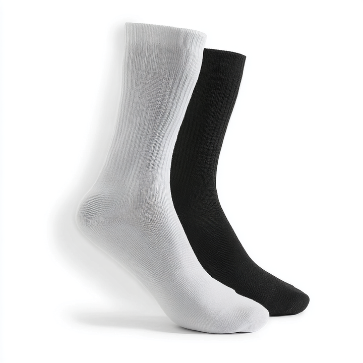Men's Non-elastic Bind-top Diabetic Crew Socks